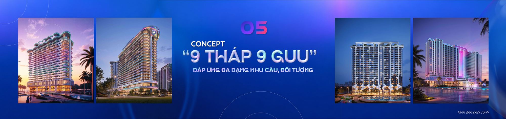 Concept 9 tháp 9 guu kiến trúc Mercurio Design Lab